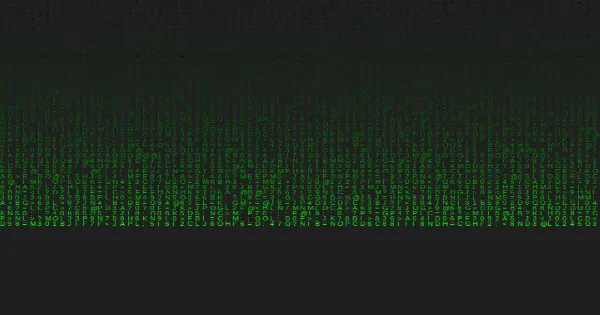 Screenshot of the matrix effect