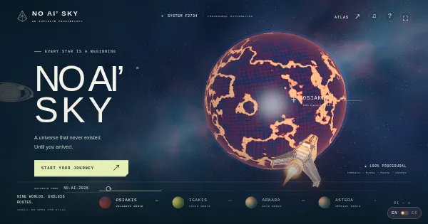 Screenshot of noaissky