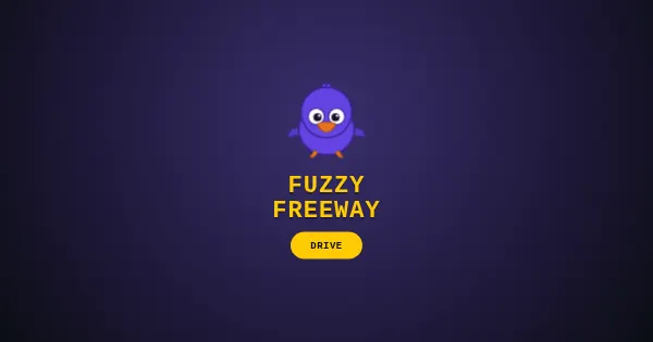 Screenshot of fuzzy freeway