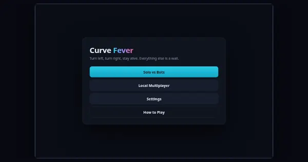Screenshot of curve fever