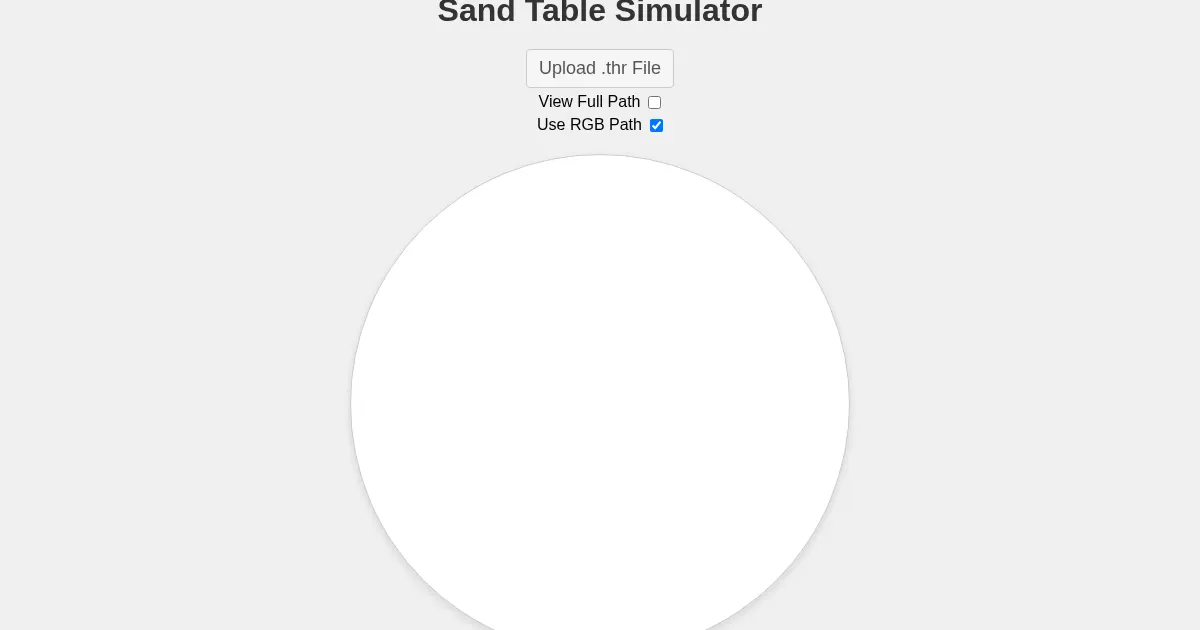 Screenshot of sandtable viewer