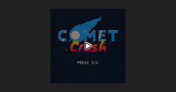Screenshot of comet crash