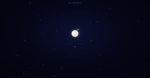 Screenshot of moonlit unicorn