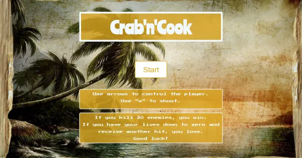 Screenshot of Crab n Cook Game