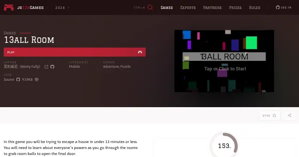 Screenshot of 13all room