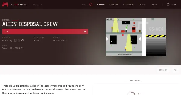 Screenshot of alien disposal crew