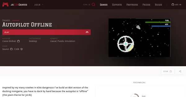 Screenshot of autopilot offline