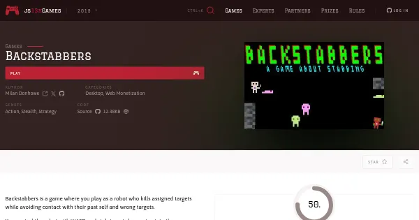 Screenshot of backstabbers