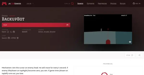 Screenshot of backupbot