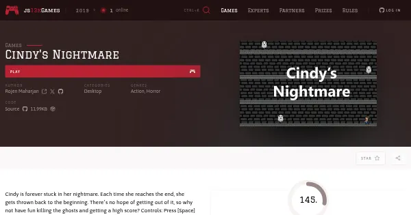 Screenshot of cindys nightmare