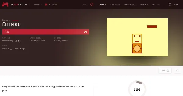 Screenshot of coiner