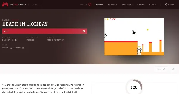 Screenshot of death in holiday