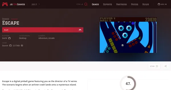 Screenshot of escape