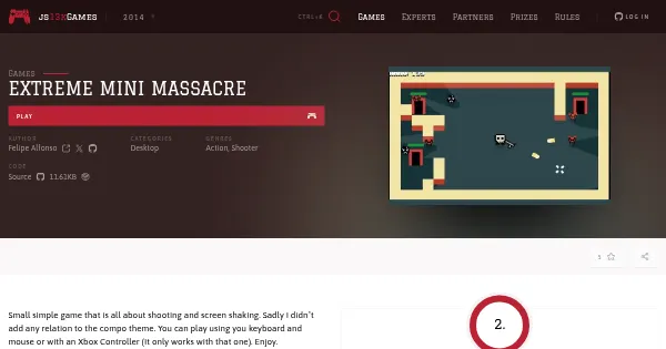 Screenshot of extreme mini massacre