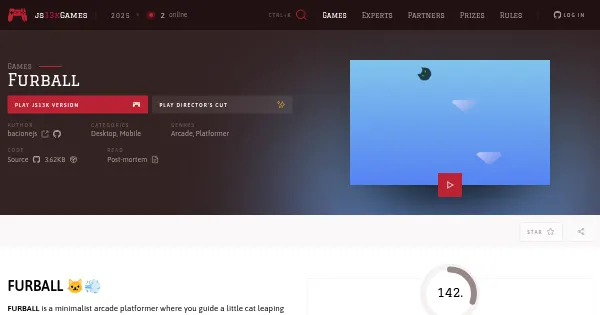 Screenshot of furball