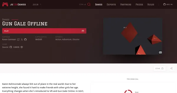 Screenshot of gun gale offline