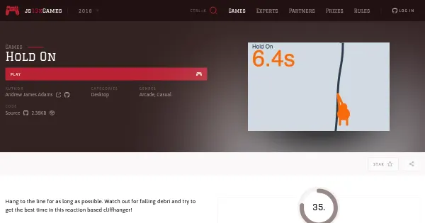 Screenshot of hold on