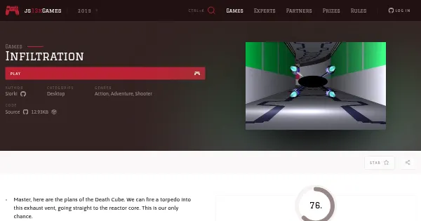 Screenshot of infiltration
