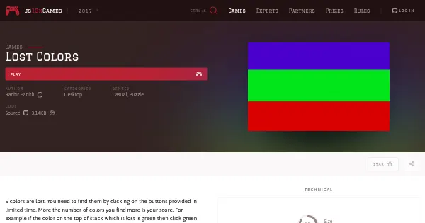 Screenshot of lost colors
