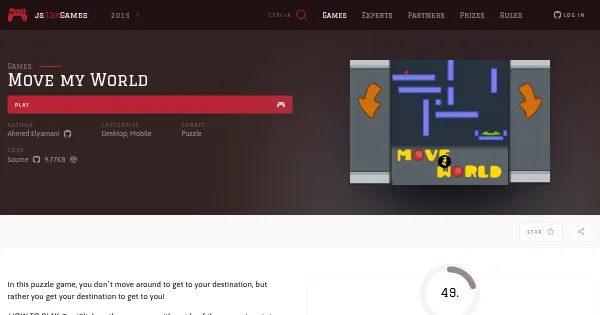 Screenshot of move my world