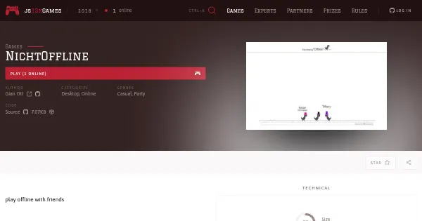 Screenshot of nichtoffline
