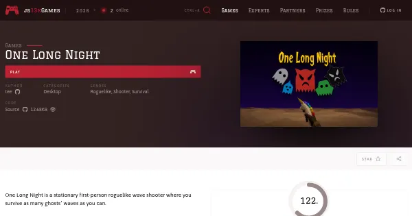 Screenshot of one long night