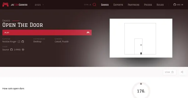 Screenshot of open the door