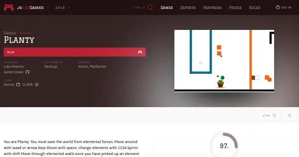 Screenshot of planty