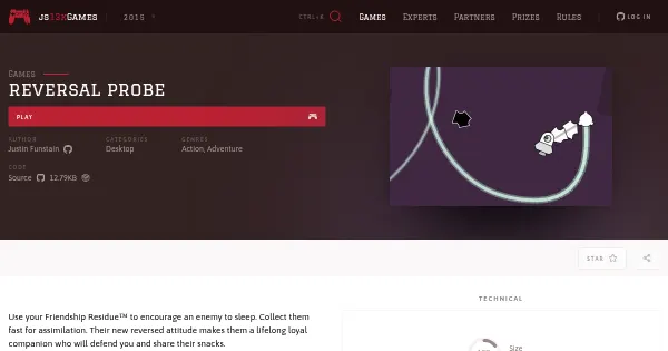 Screenshot of reversal probe