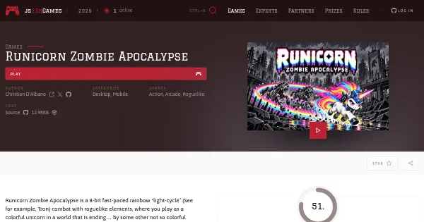 Screenshot of runicorn zombie apocalypse