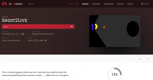 Screenshot of shoot2live