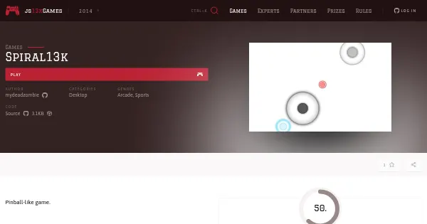 Screenshot of spiral13k