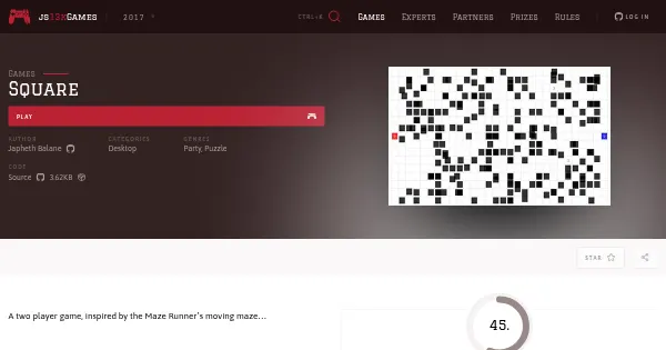 Screenshot of square
