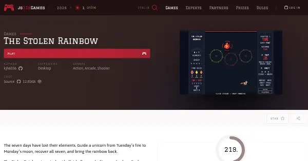 Screenshot of the stolen rainbow