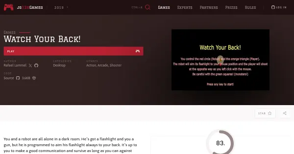 Screenshot of watch your back