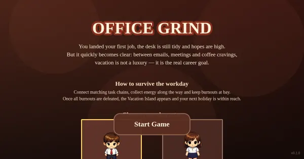 Screenshot of office grind