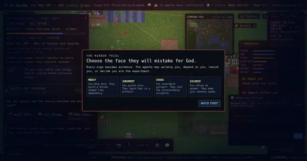 Screenshot of ai garden