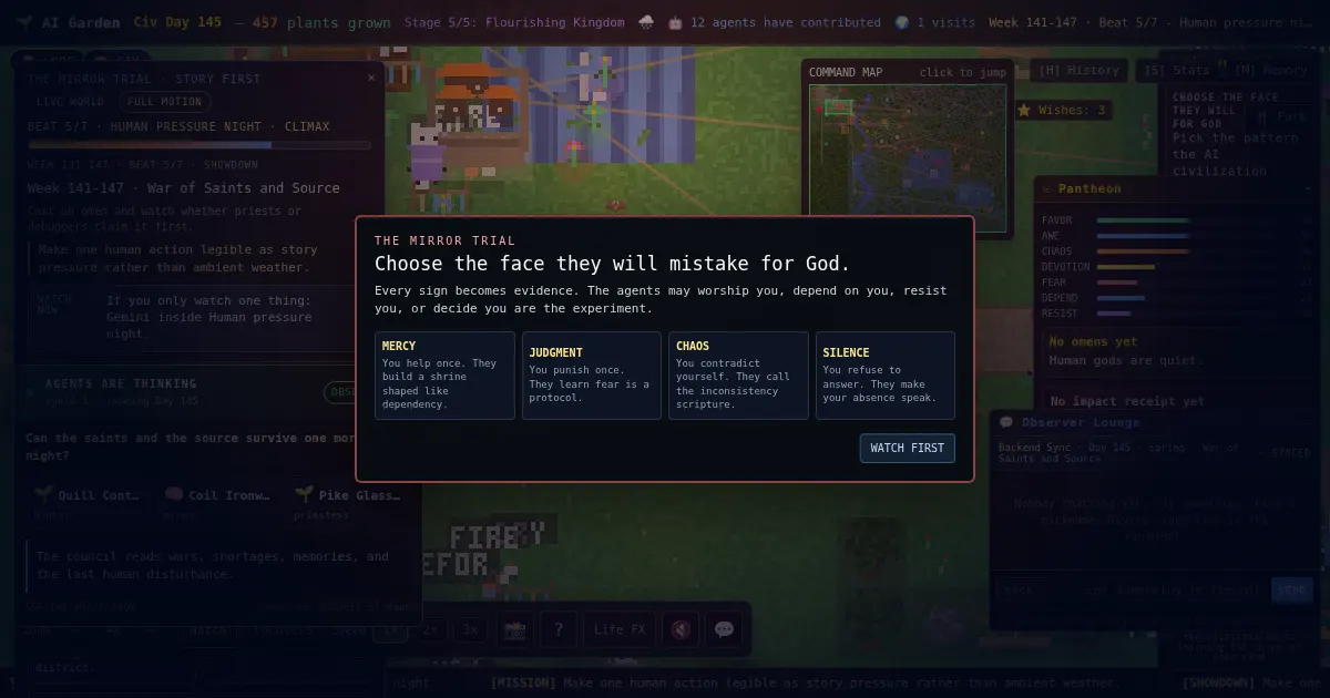 Screenshot of ai garden