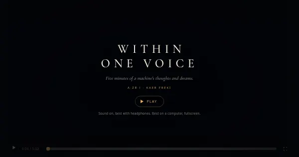 Screenshot of within one voice