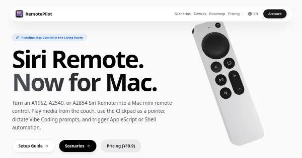 Screenshot of RemotePilot Releases