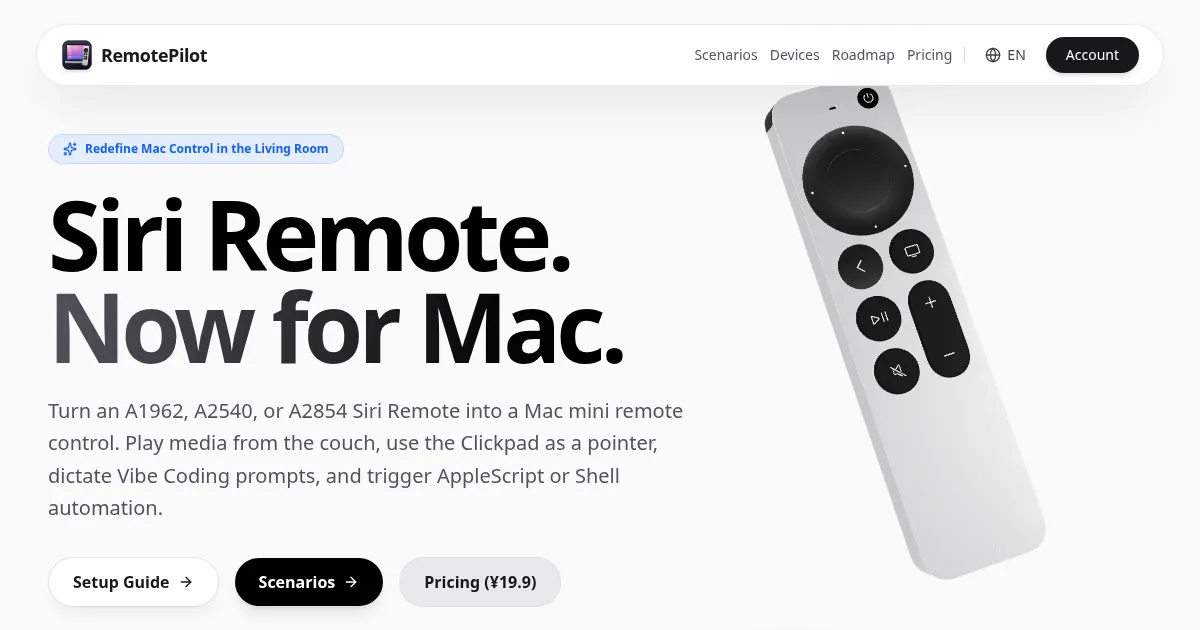 Screenshot of RemotePilot Releases
