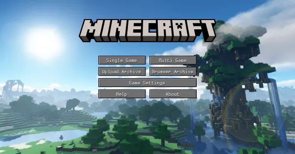 Screenshot of ThreeCraft