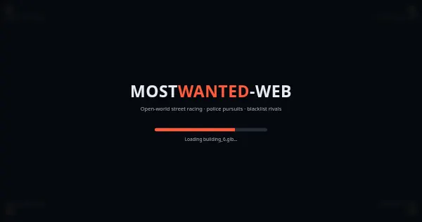 Screenshot of mostwanted web