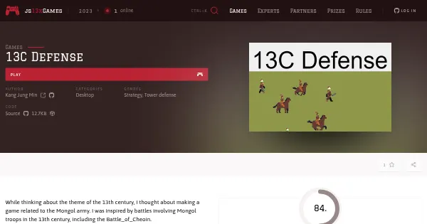 Screenshot of 13C Defense