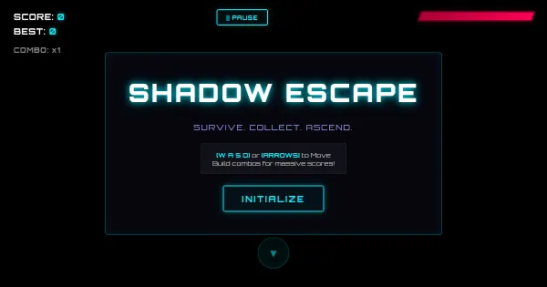 Screenshot of SHADOW ESCAPE