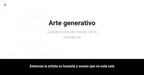 Screenshot of ArteGenerativo
