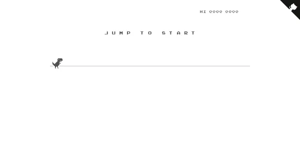 Screenshot of google chrome dino