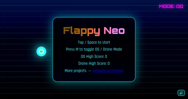 Screenshot of flappyneo