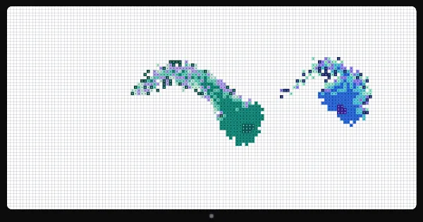 Screenshot of number snake