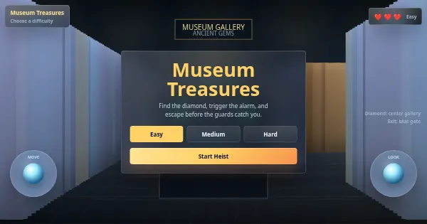 Screenshot of museum treasures